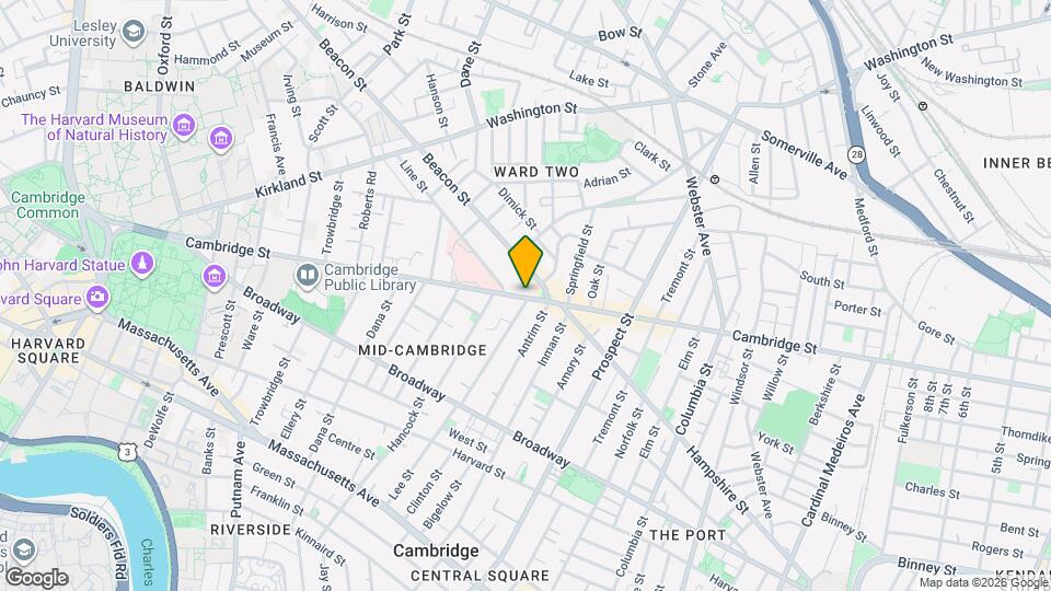 1433 Cambridge St Mapa y Detalles de la Ubicación