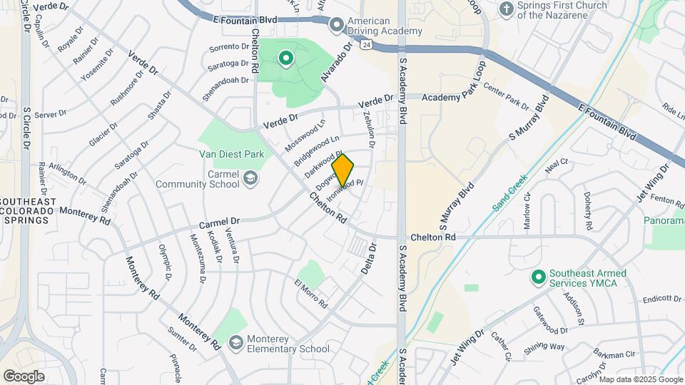 3575 Ironwood Pl Map and Location Details