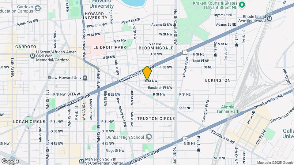126 S St NW Map and Location Details