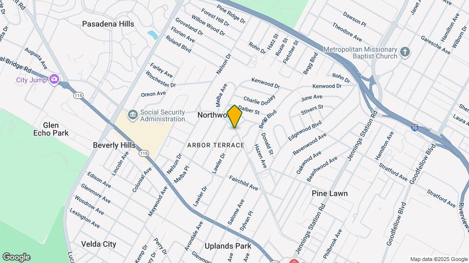 6834 Pasadena Blvd Map and Location Details