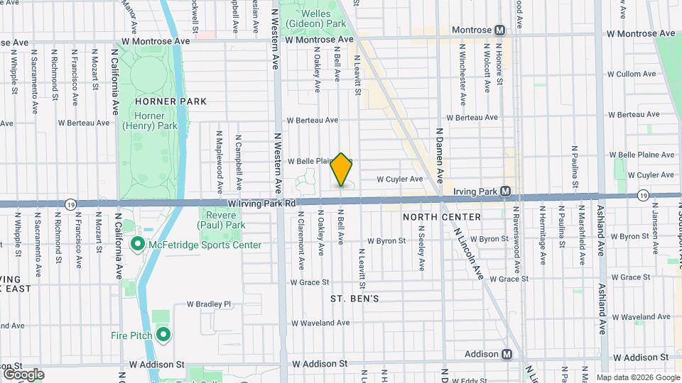 4006 N Bell Ave Map and Location Details