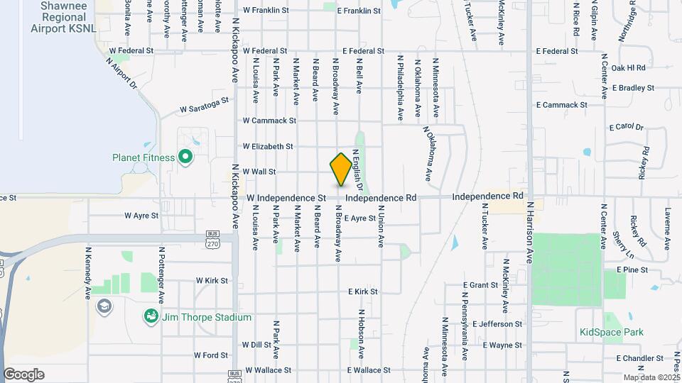 1503 N Broadway Ave Mapa y Detalles de la Ubicación
