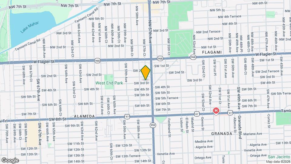 5727 SW 3rd St Map and Location Details