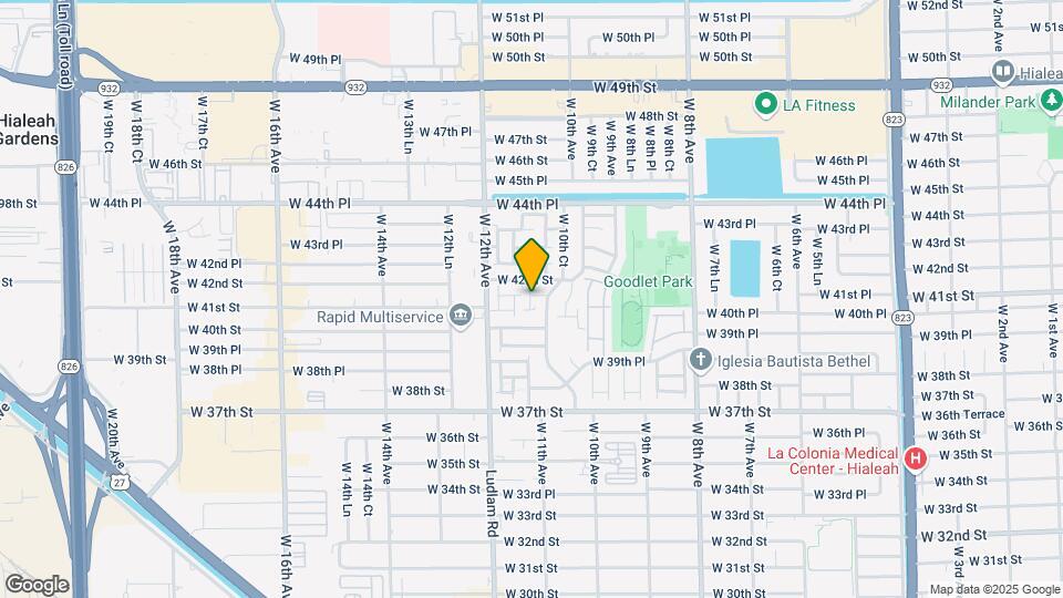 4154 W 10th Ln Map and Location Details