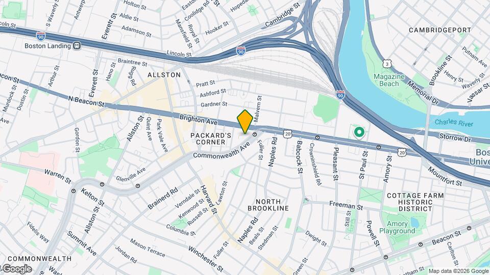 1123 Commonwealth Ave Map and Location Details