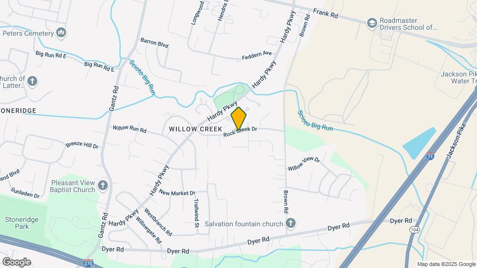 1705 Rock Creek Dr Map and Location Details
