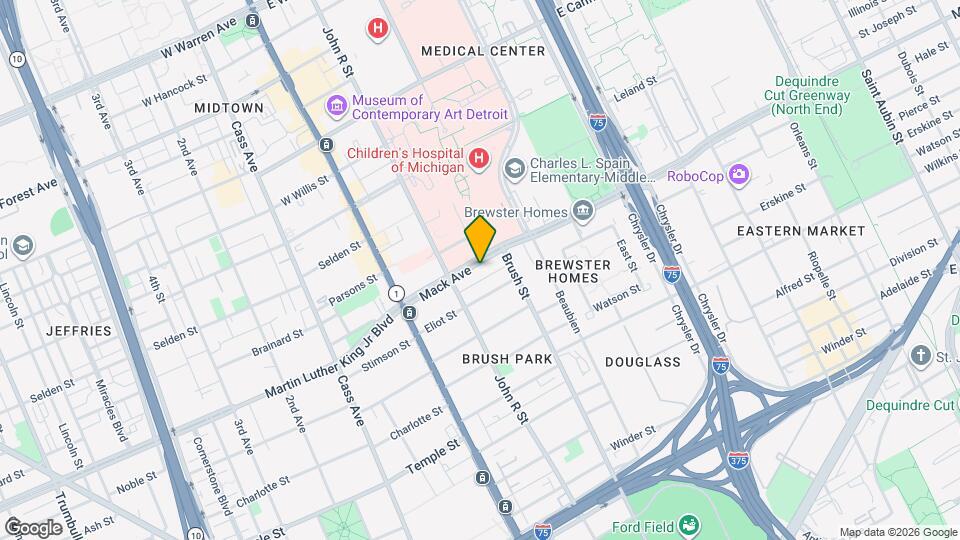 262 Mack Ave Map and Location Details