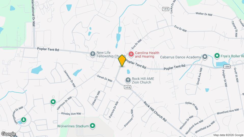 3924 Rock Hill Church Rd Mapa y Detalles de la Ubicación