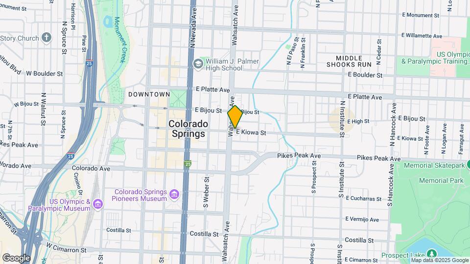 417 E Kiowa St, Unit 501 Map and Location Details