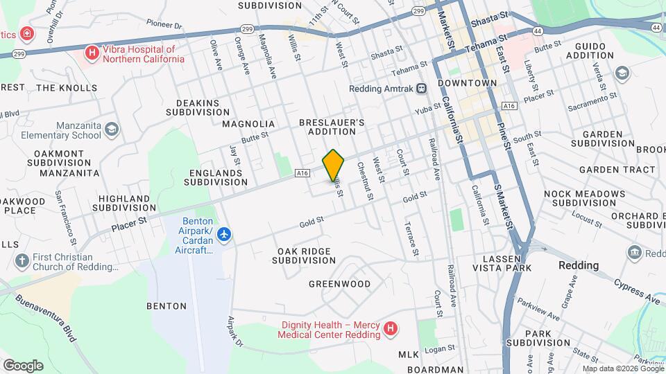 1762 Willis St Map and Location Details