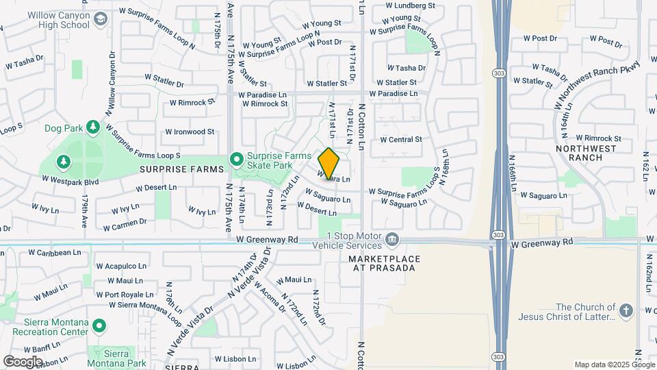 17143 W Tara Ln Map and Location Details
