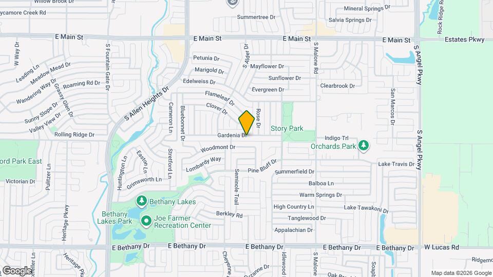1510 Gardenia Dr Map and Location Details