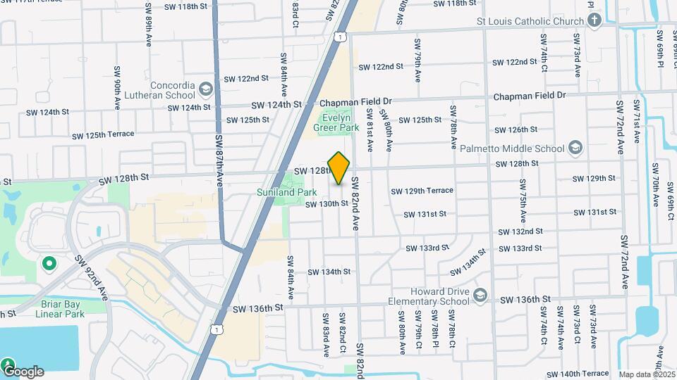 12900 SW 82nd Ct Map and Location Details