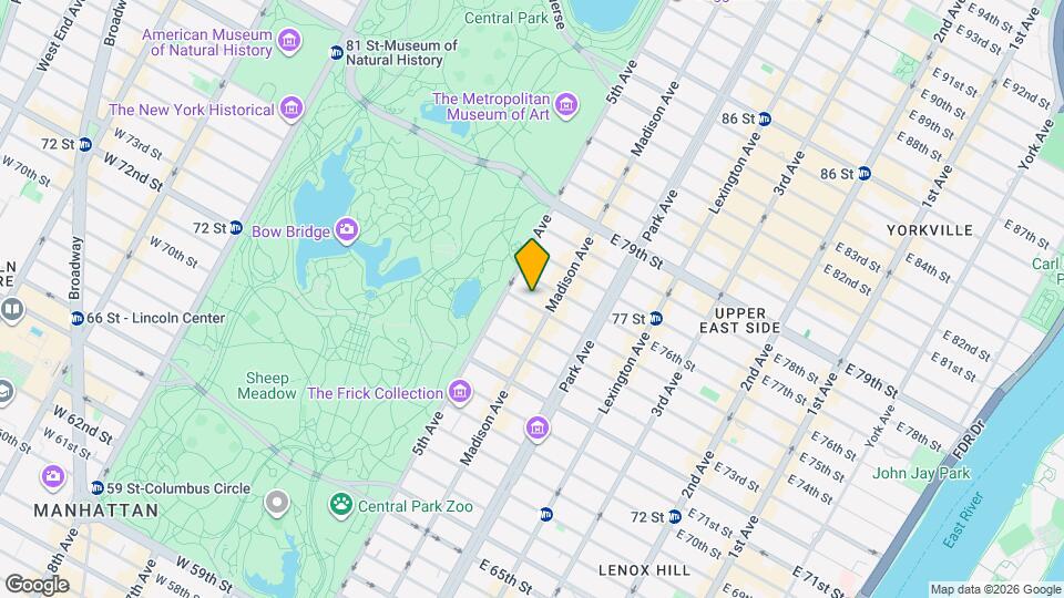 9 E 75th St, Unit 4D Mapa y Detalles de la Ubicación