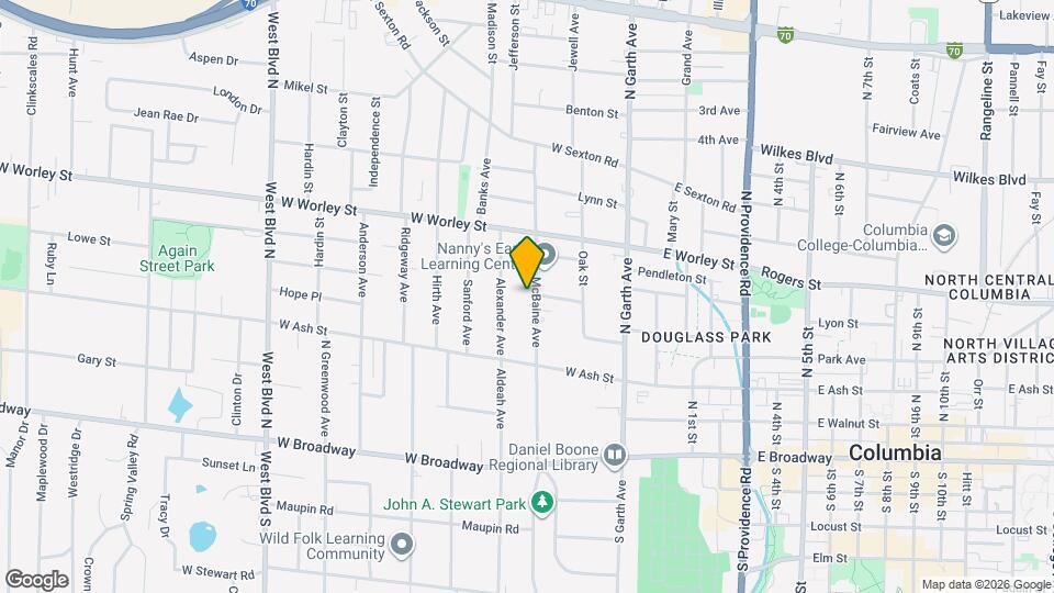 309 McBaine Ave Map and Location Details