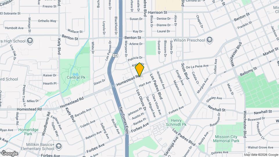 2370 Homestead Rd Map and Location Details