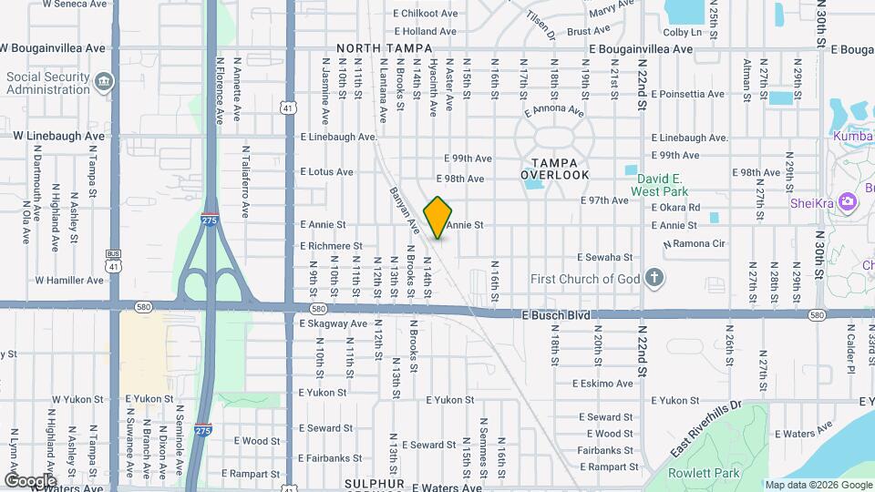 9406 N Mulberry St Map and Location Details