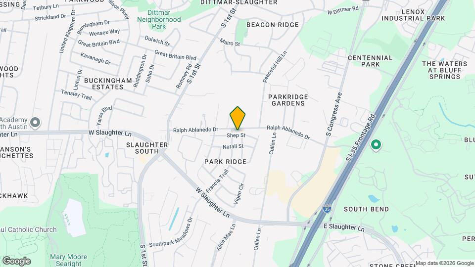 408 Shep St Map and Location Details