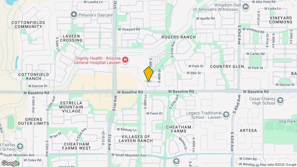 4843 W Dunbar Dr Mapa y Detalles de la Ubicación