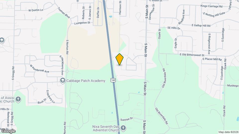 821 S Barberry Ct Map and Location Details