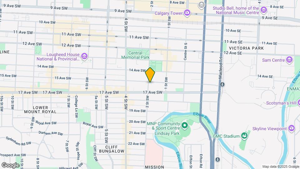 235-215 15 Ave SW Map and Location Details