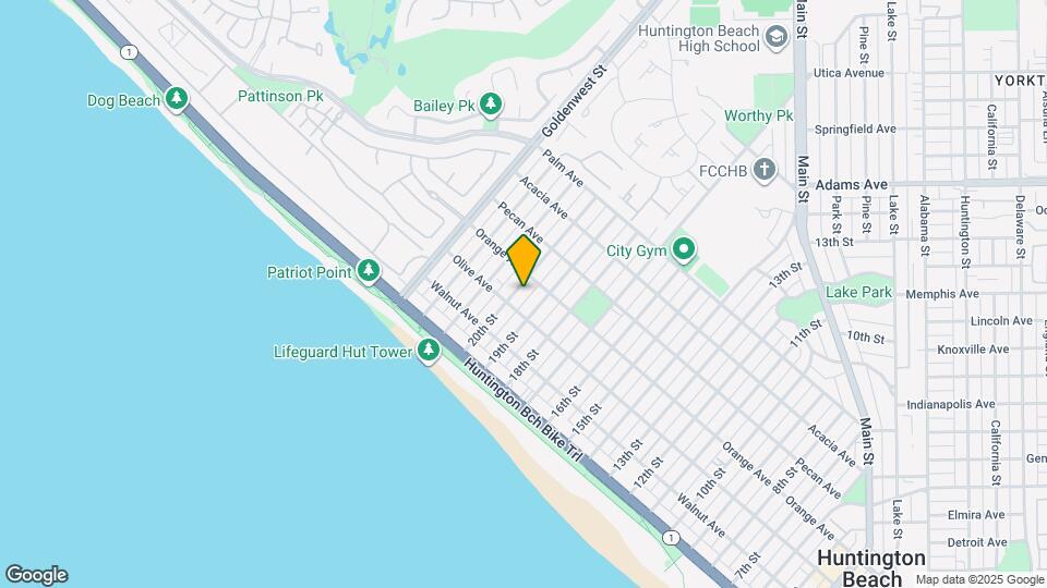 314 20th St, Unit D Map and Location Details