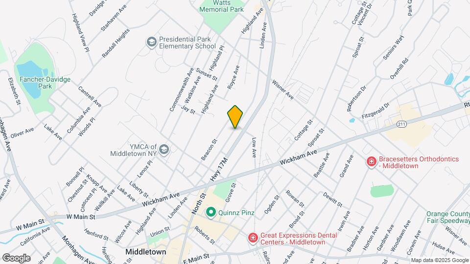 122 Linden Ave, Unit First floor Mapa y Detalles de la Ubicación