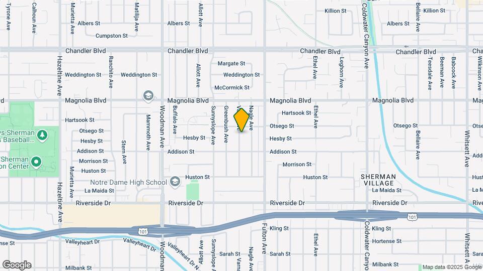 5040 Varna Ave Map and Location Details