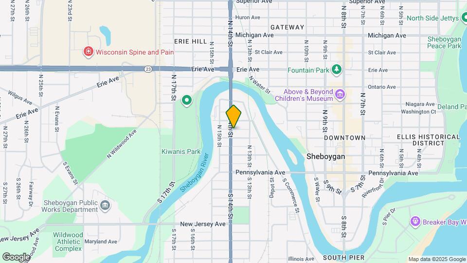 715 N 14th St Map and Location Details