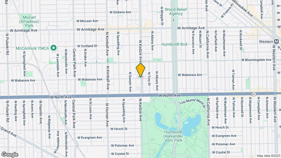 3201 W Wabansia Ave Map and Location Details