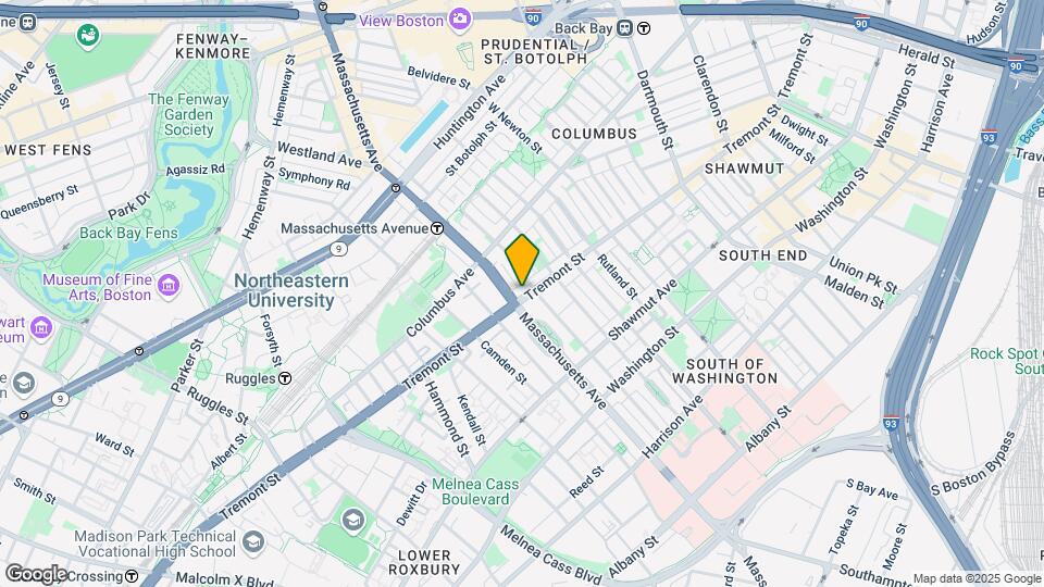 775 Tremont St, Unit E314 Map and Location Details