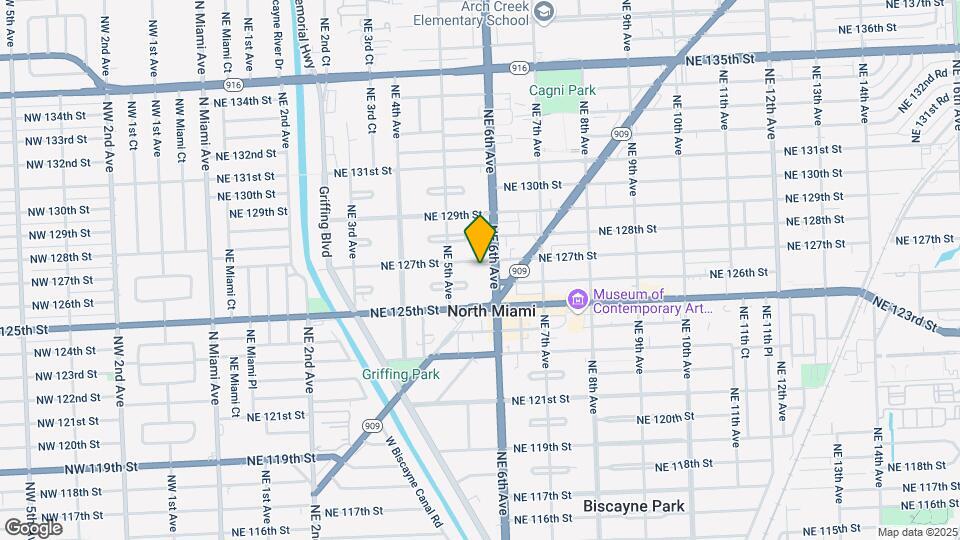 580 North Miami Apartments Map and Location Details