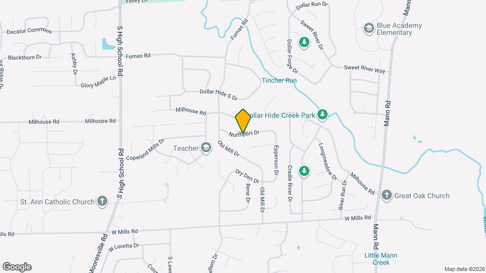 5607 Northport Dr Map and Location Details