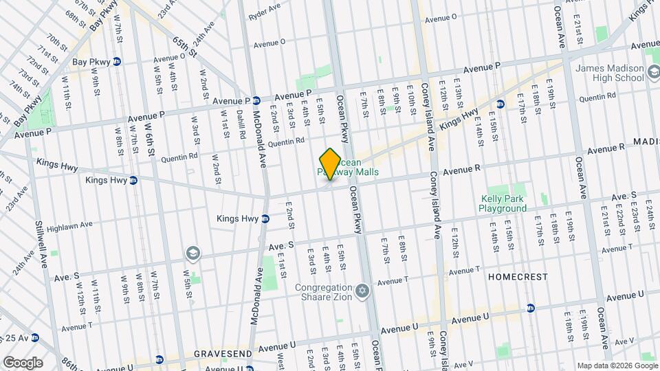 1872 E 5th St Map and Location Details