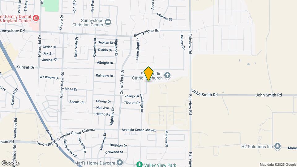 1871 Monte Vista Dr Map and Location Details