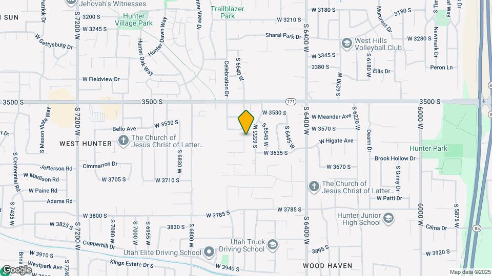 3595 S Feulner Dr Map and Location Details