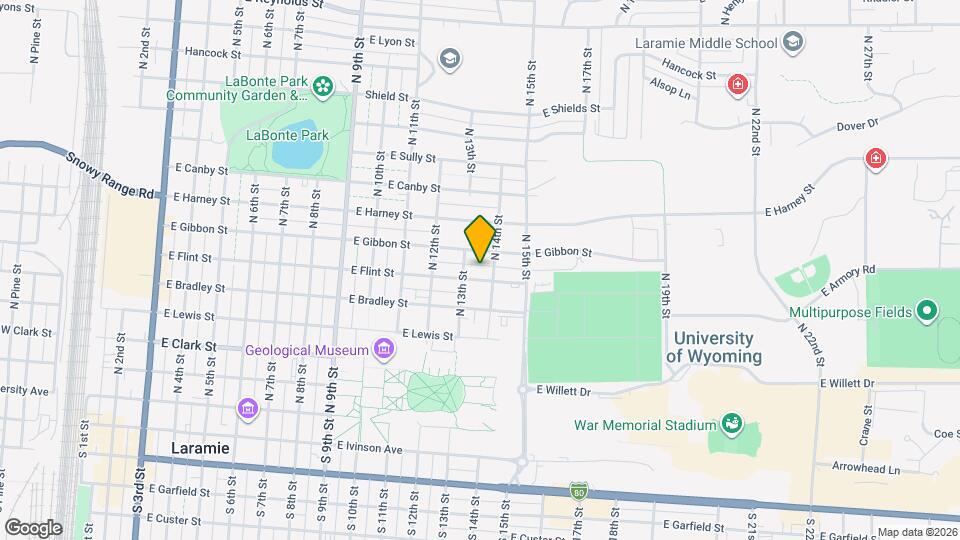 1311 E Flint St Map and Location Details