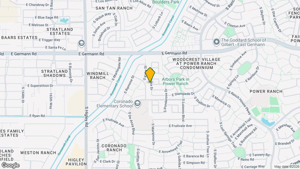 4210 S Mariposa Dr Mapa y Detalles de la Ubicación