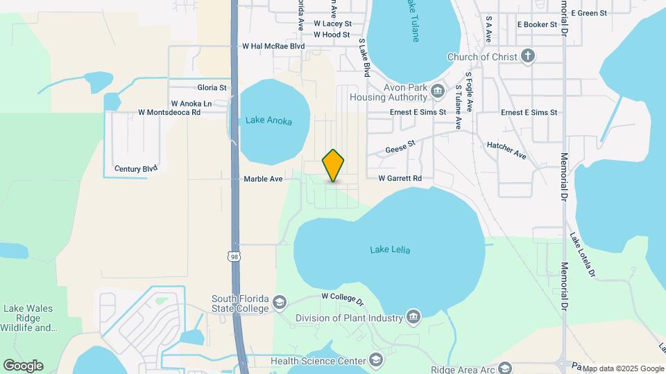 Twin Lakes at Avon Park (Closed) Map and Location Details