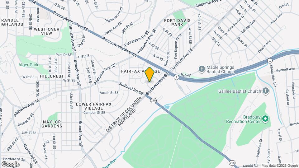 2124 Suitland Terrace SE Map and Location Details