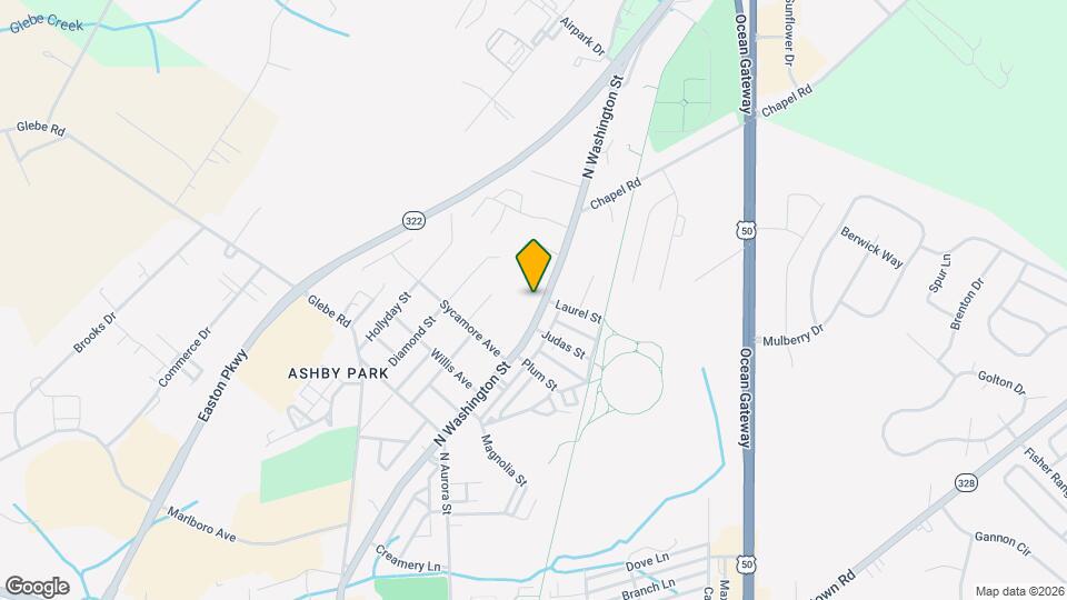 615 N Washington St Map and Location Details