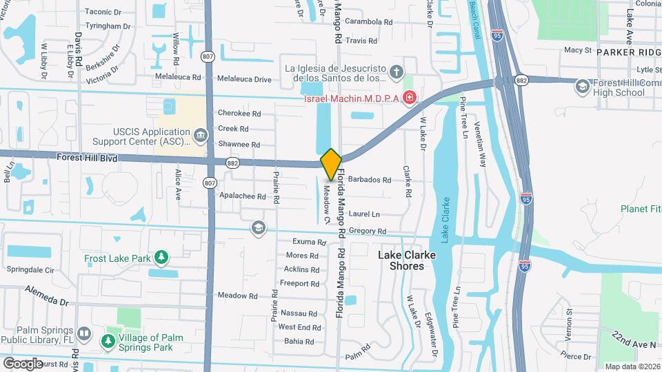 1818 Meadow Ct, Unit Guest House Map and Location Details