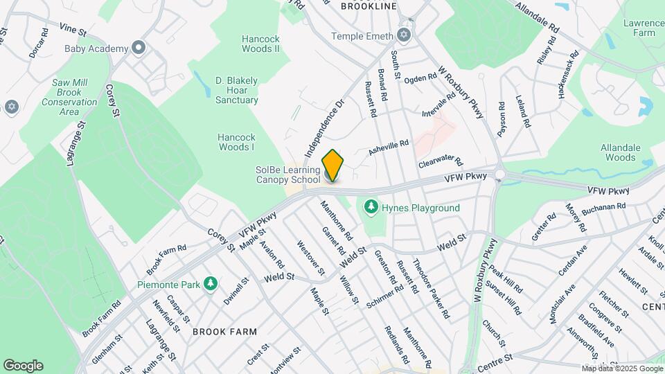 535 VFW Parkway Map and Location Details