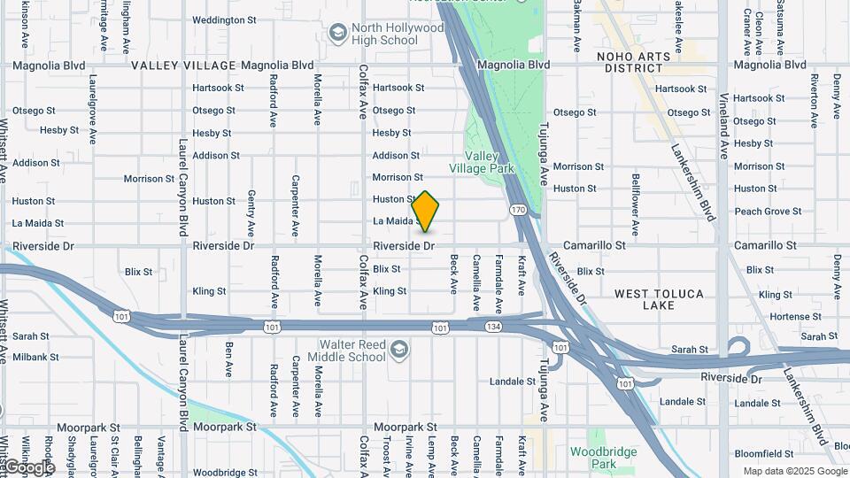 11575 Riverside Dr Map and Location Details