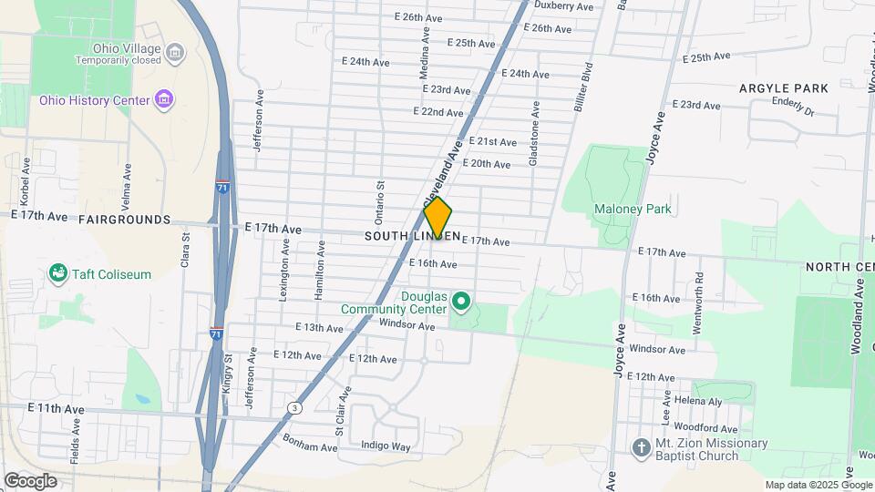 1231 E 17th Ave Mapa y Detalles de la Ubicación