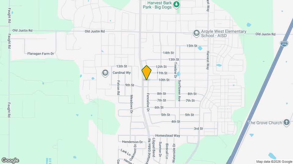 909 Fenceline Dr Map and Location Details