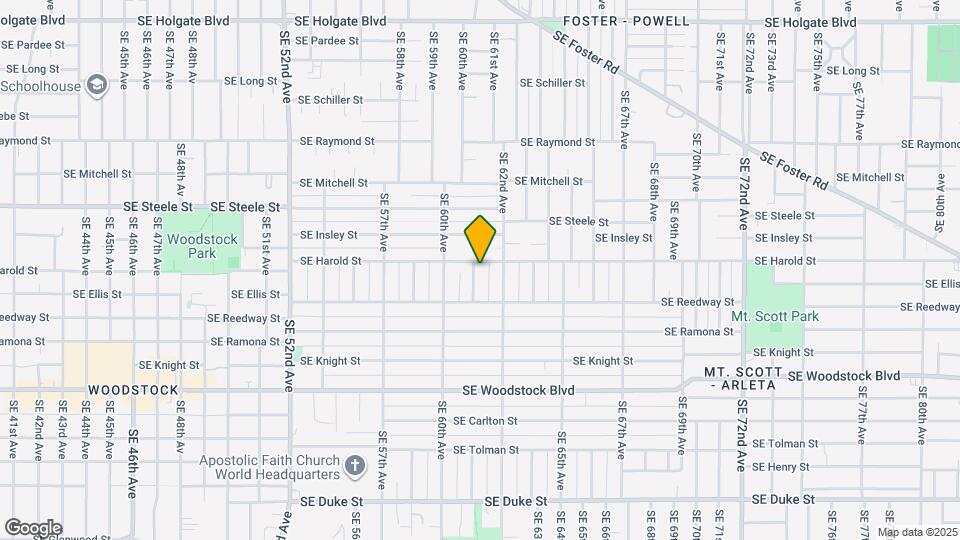 5512 SE 61st Ave Map and Location Details
