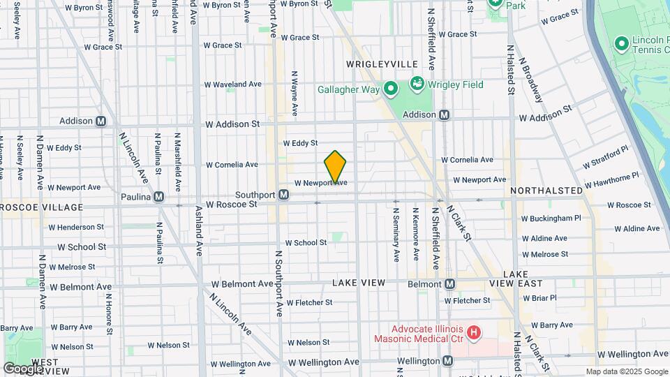 1233 W Newport Ave, Unit #2 Map and Location Details