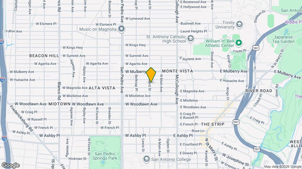 127 W Magnolia Ave Mapa y Detalles de la Ubicación