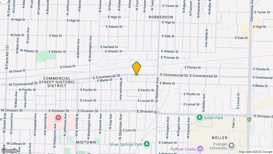 1038 E Commercial St Map and Location Details